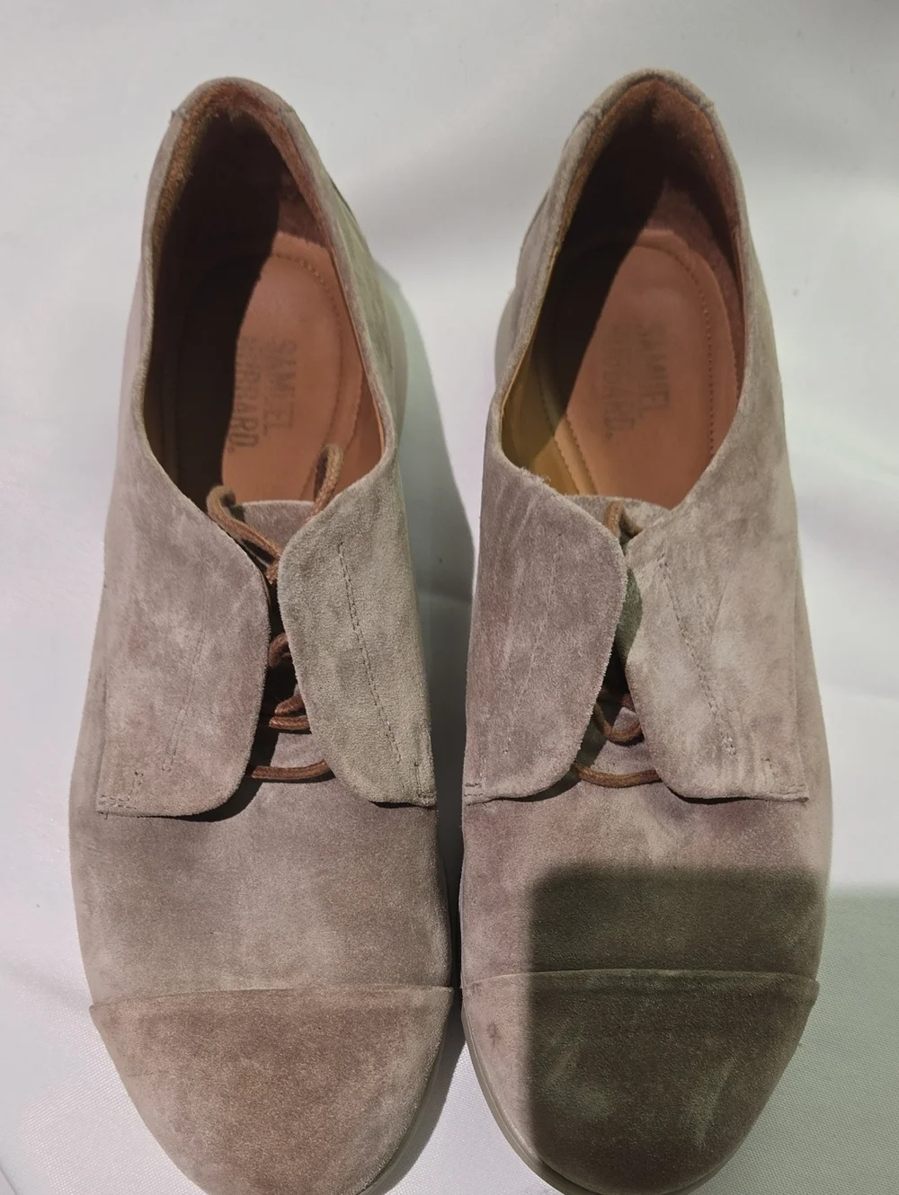 Samuel Hubbard Freedom Now shoes in a taupe suede Women's Size 39